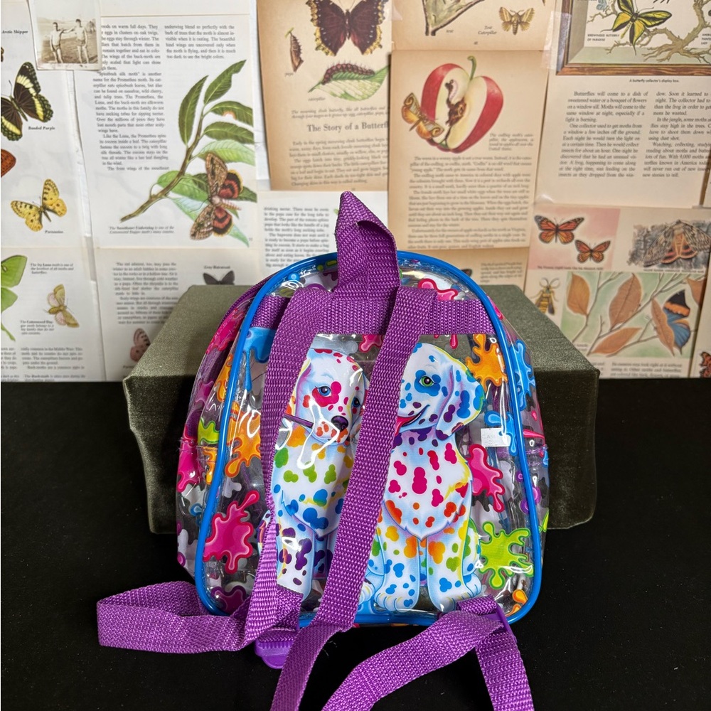 Lisa Frank Colorful Clear Dalmatian mini Backpack - Picture 3 of 3